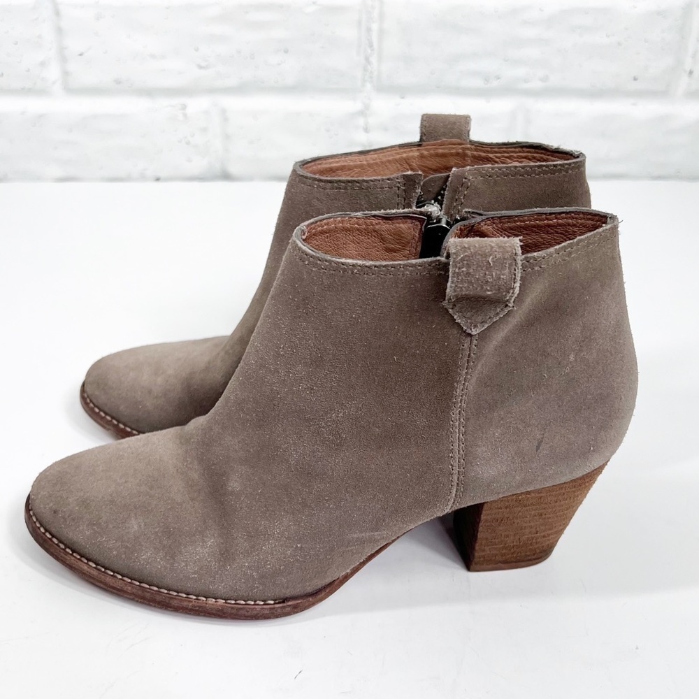 Madewell The Regan Boot Tan Suede Block Heel - image 8